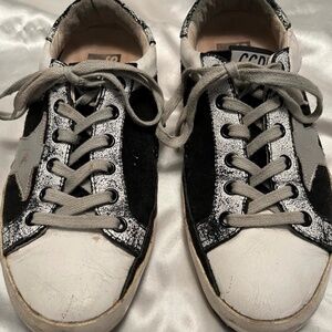 Golden Goose Superstars Black Trainers 36